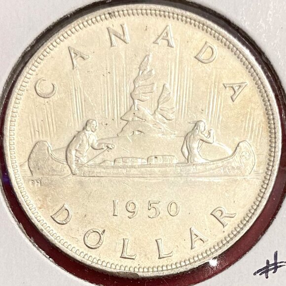 Remarkable 1950 Canada Uncirculated Silver $1 Dollar Coin! - Picture 2 of 15